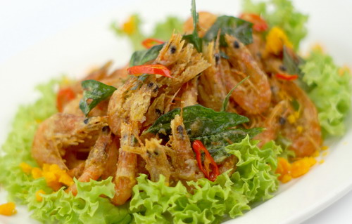 Golden Crispy Butter Baby Shrimp