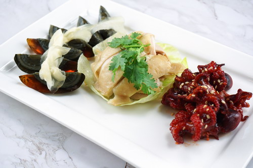 Assorted Chinese Cold Cut Platter (Baby Octopus, Century Egg, Drunken Chicken)