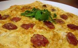 Chinese Sausage Omelette
