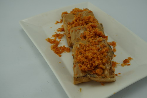 Peanut Butter/Chicken Floss Thick Toast Set with Coffee/Tea