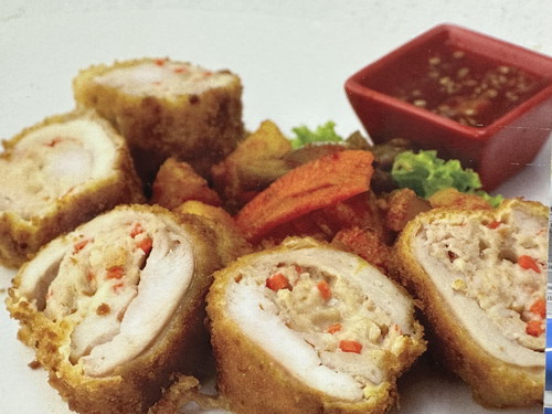 Golden Crispy Chicken Prawn Roll