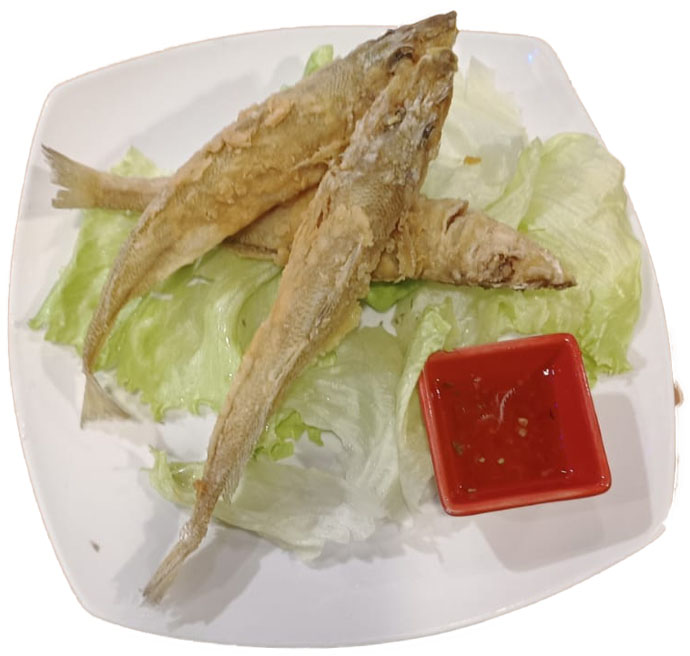 Deep-Fried Crispy Kisu Fish