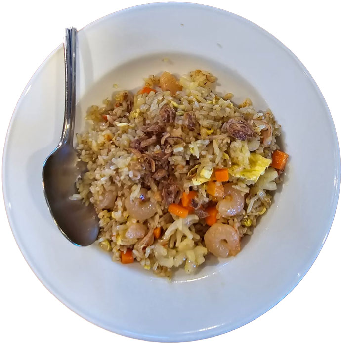 Nonya Seafood Fried Rice with Crab Meat