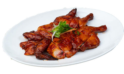 Roasted Char Siew Spring Chicken