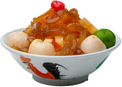 Snow Ice Fruit Cocktail w/Lychee and Sea Coconut (Small)