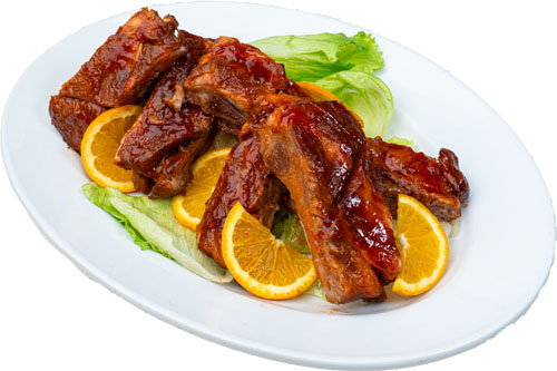 Citrus Roselle Glazed Pork Ribs